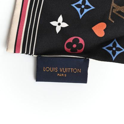 Louis Vuitton Silk Game On Bandeau Black White 3 of 4