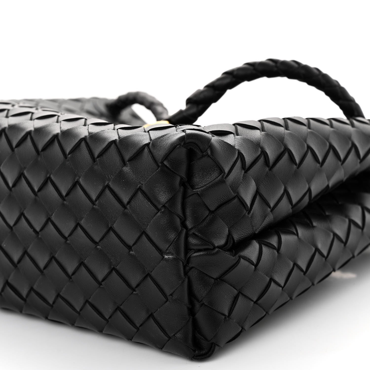Bottega Veneta Nappa Intrecciato Medium Andiamo Shoulder Bag Black 9 of 9