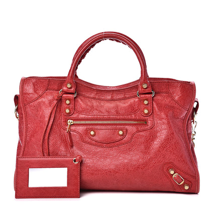 Balenciaga Agneau Giant 12 Gold Hardware City Rouge Cardinal 1 of 13