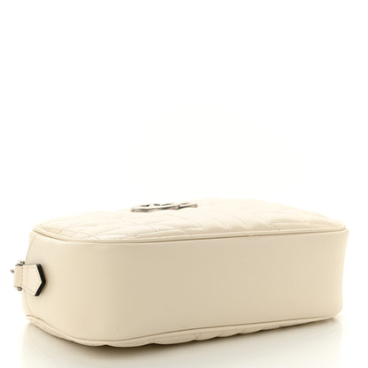 Gucci Calfskin Matelasse Aria Small GG Marmont Chain Shoulder Bag Mystic White 4 of 10
