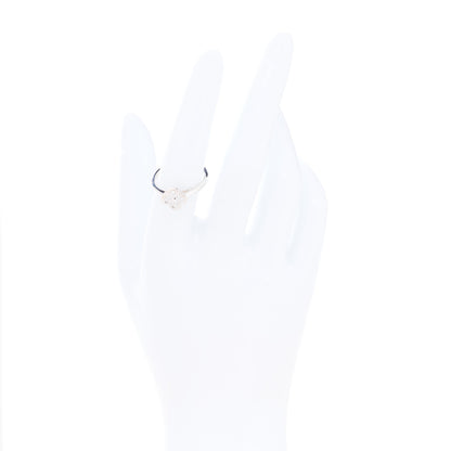 Van Cleef & Arpels 18K White Gold Diamond Sweet Alhambra Ring 54 6.75 2 of 5