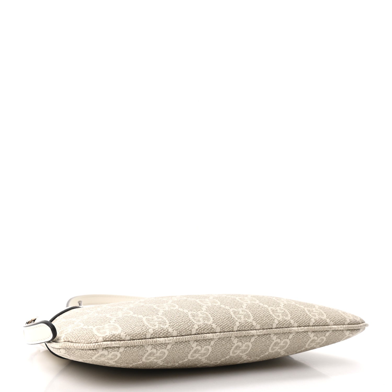 Gucci GG Monogram Calfskin Small Emblem Shoulder Bag Beige Mystic White 6 of 19