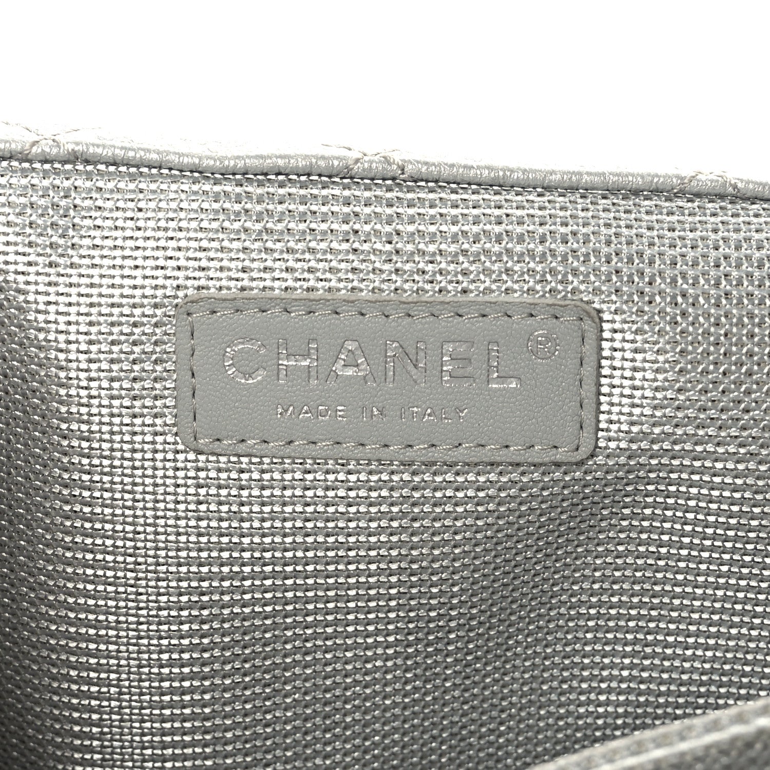 Chanel Metallic Calfskin Quilted XXL Travel Flap Bag Silver 6 of 8