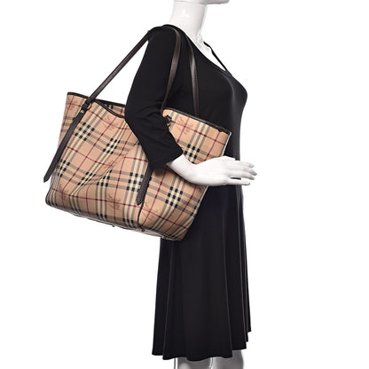 Burberry Haymarket Check Large Canterbury Tote Chocolate 2 of 14