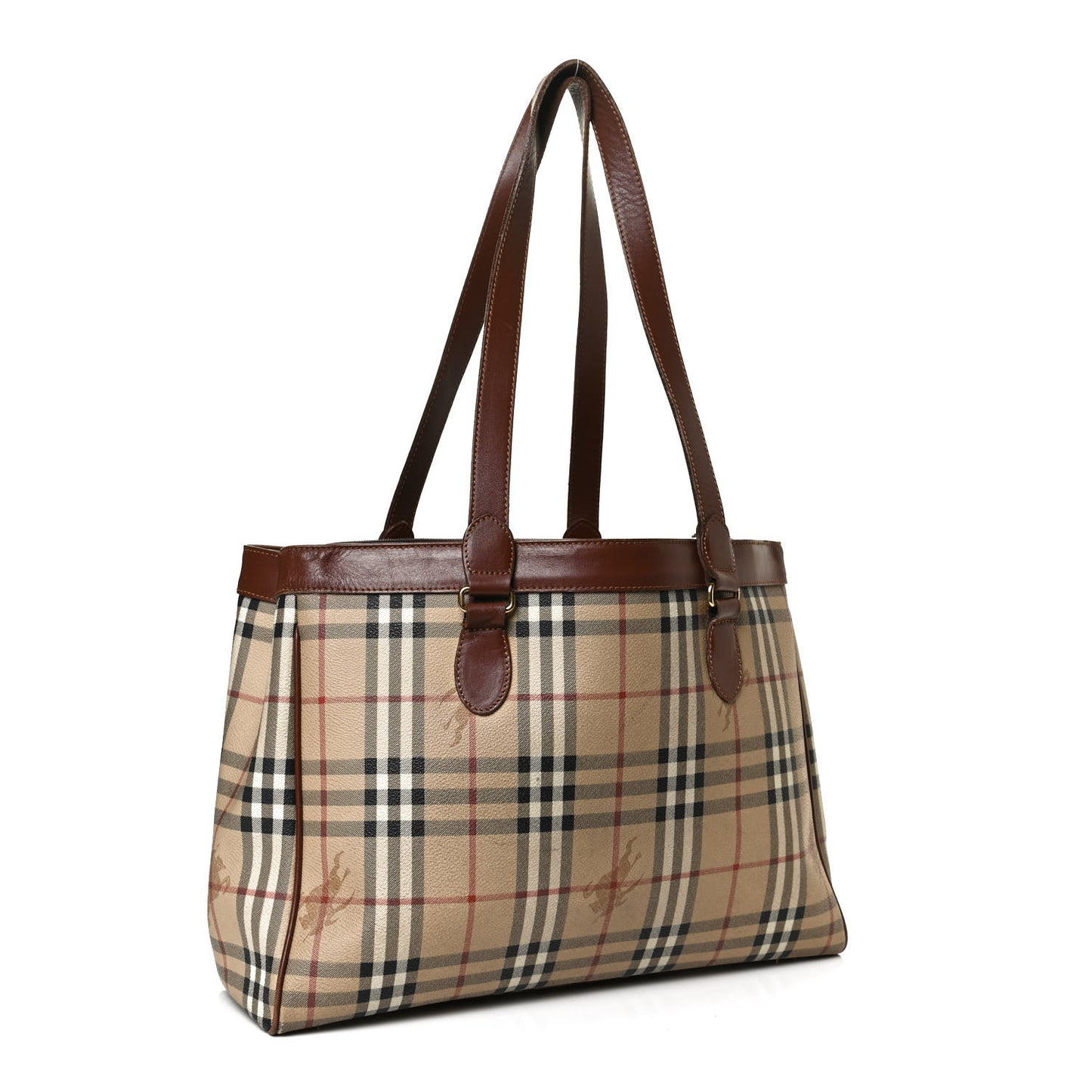 Haymarket Check Tote Dark Tan