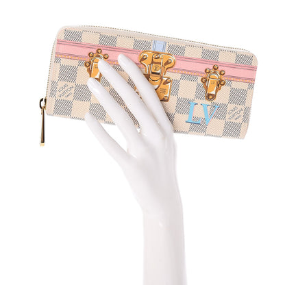Louis Vuitton Damier Azur Summer Trunks Clemence Wallet 2 of 8