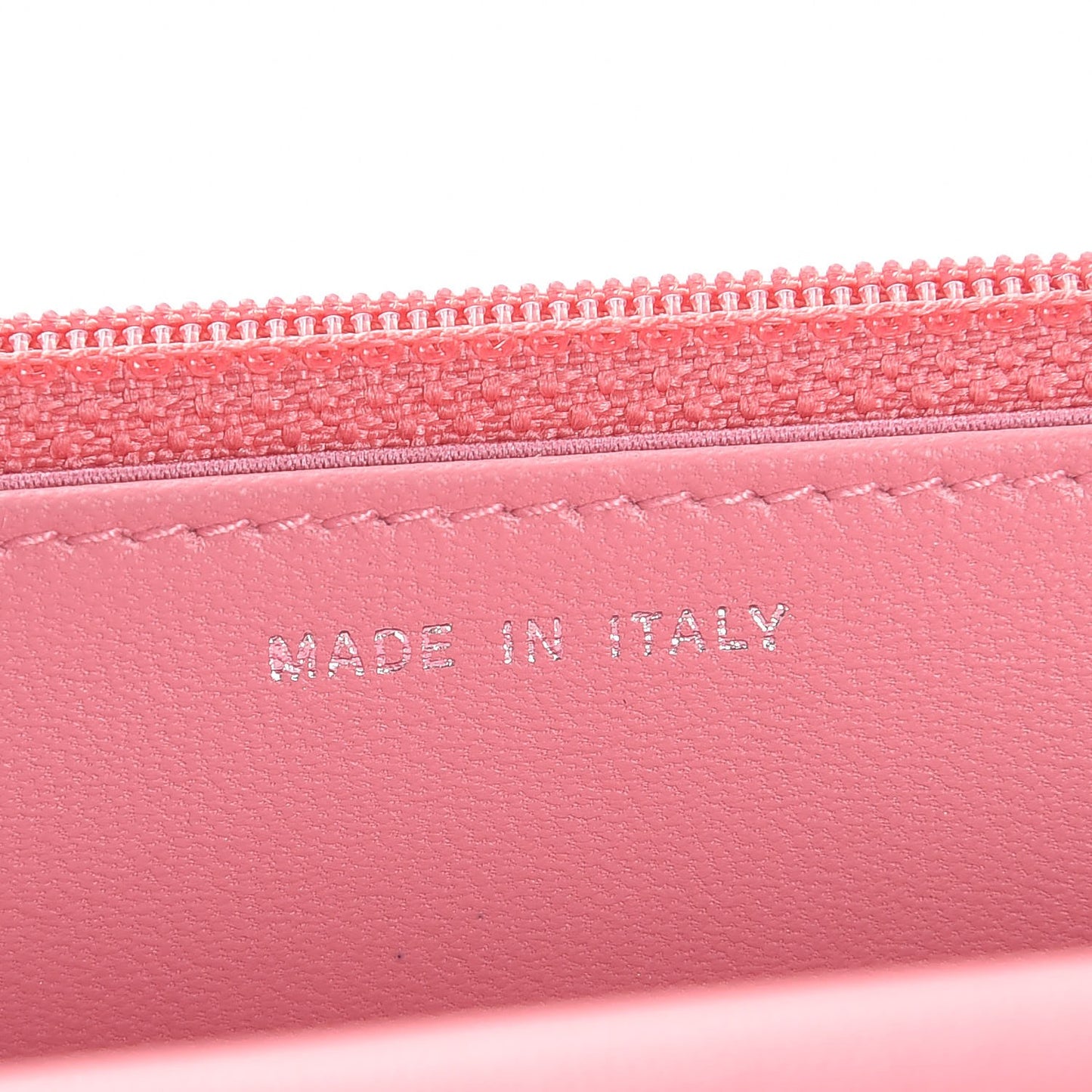 Lambskin Camellia Embossed Wallet On Chain WOC Pink