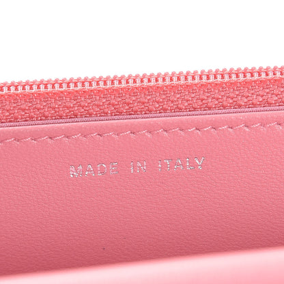 Chanel Lambskin Camellia Embossed Wallet On Chain WOC Pink 7 of 9