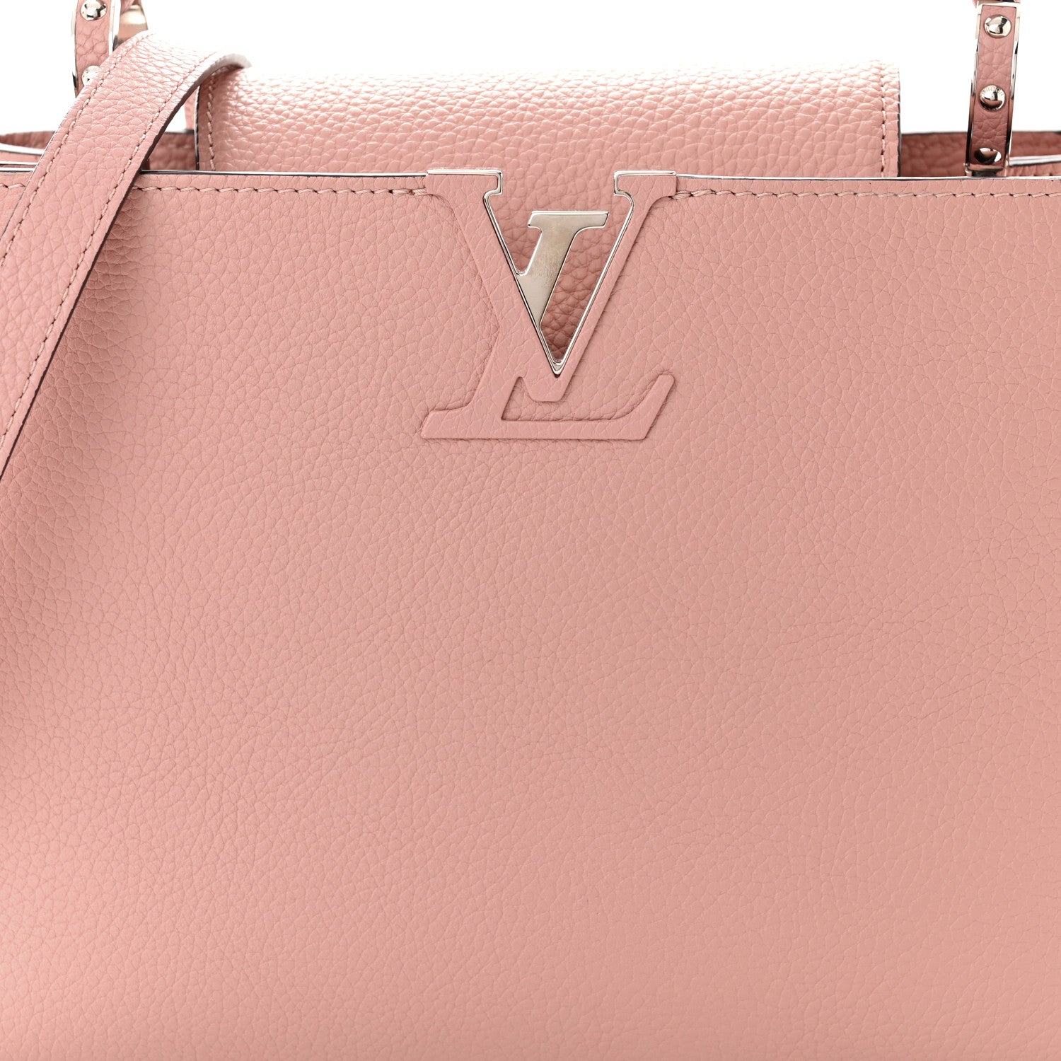 Louis Vuitton Taurillon Capucines MM Magnolia 7 of 10