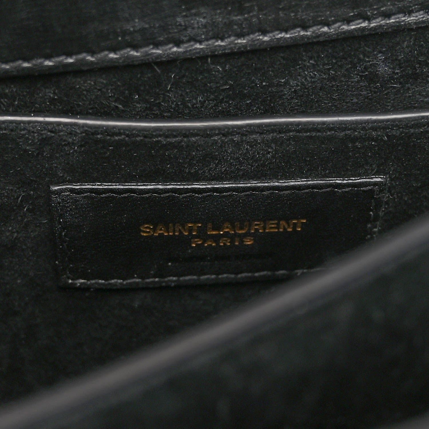 Saint Laurent Calfskin Medium Monogram Sunset Black 6 of 9