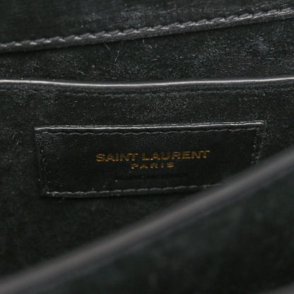 Saint Laurent Calfskin Medium Monogram Sunset Black 6 of 9