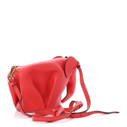Loewe Calfskin Mini Elephant Crossbody Bag Scarlet Red 2 of 4