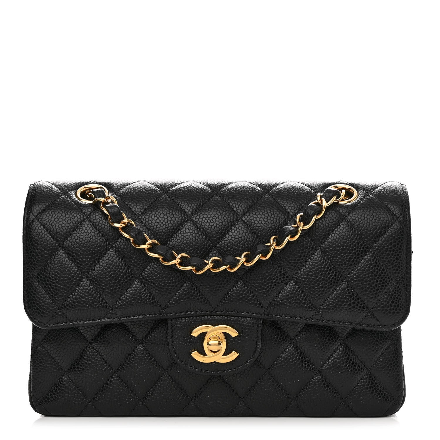 Chanel Caviar Quilted Small Double Flap Black 1 of 11