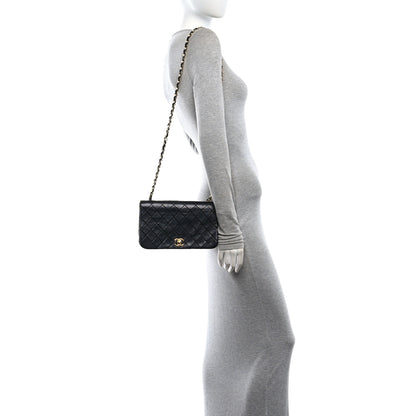 Chanel Lambskin Quilted Small Single Flap Bag Black 2 of 11