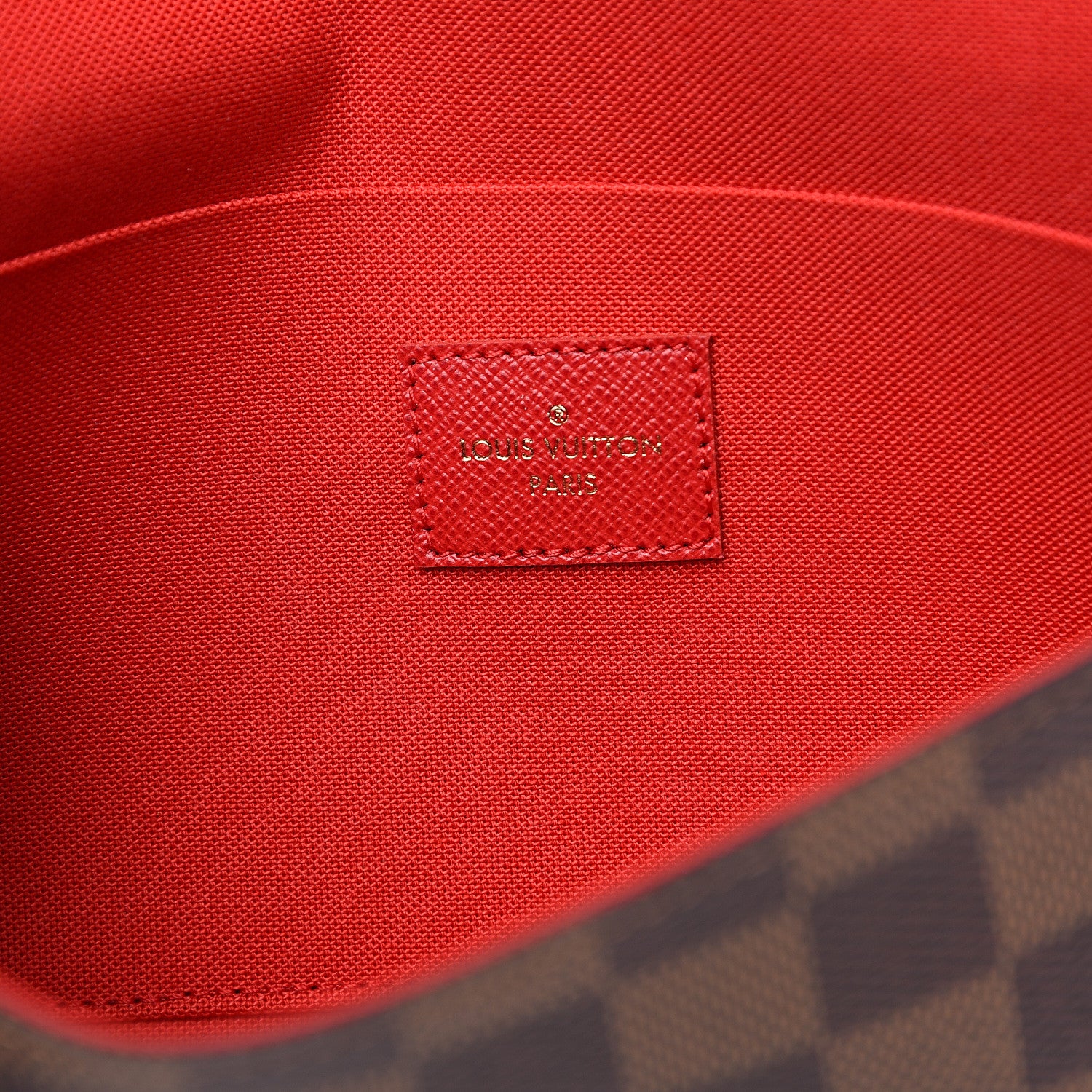 Louis Vuitton Damier Ebene Pochette Felicie Chain Wallet 6 of 11