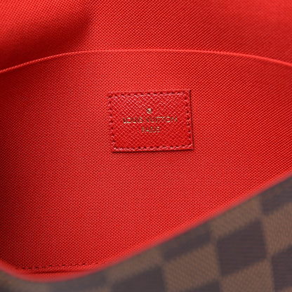 Louis Vuitton Damier Ebene Pochette Felicie Chain Wallet 6 of 11