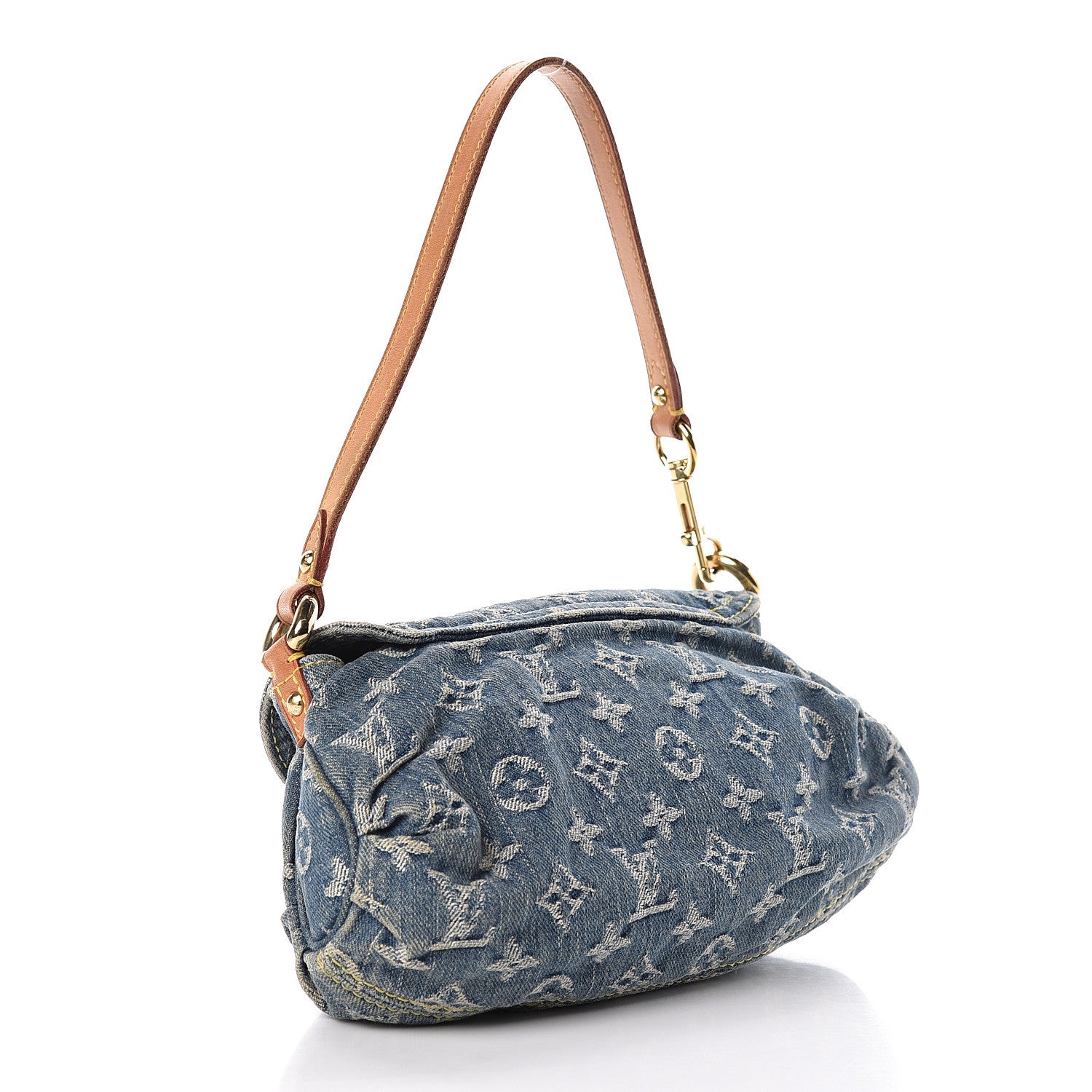 Louis Vuitton Monogram Denim Mini Pleaty Blue 3 of 11