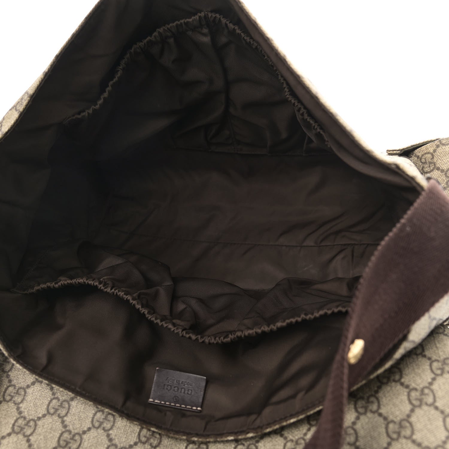 Gucci GG Plus Monogram Messenger Diaper Bag Dark Brown 6 of 18