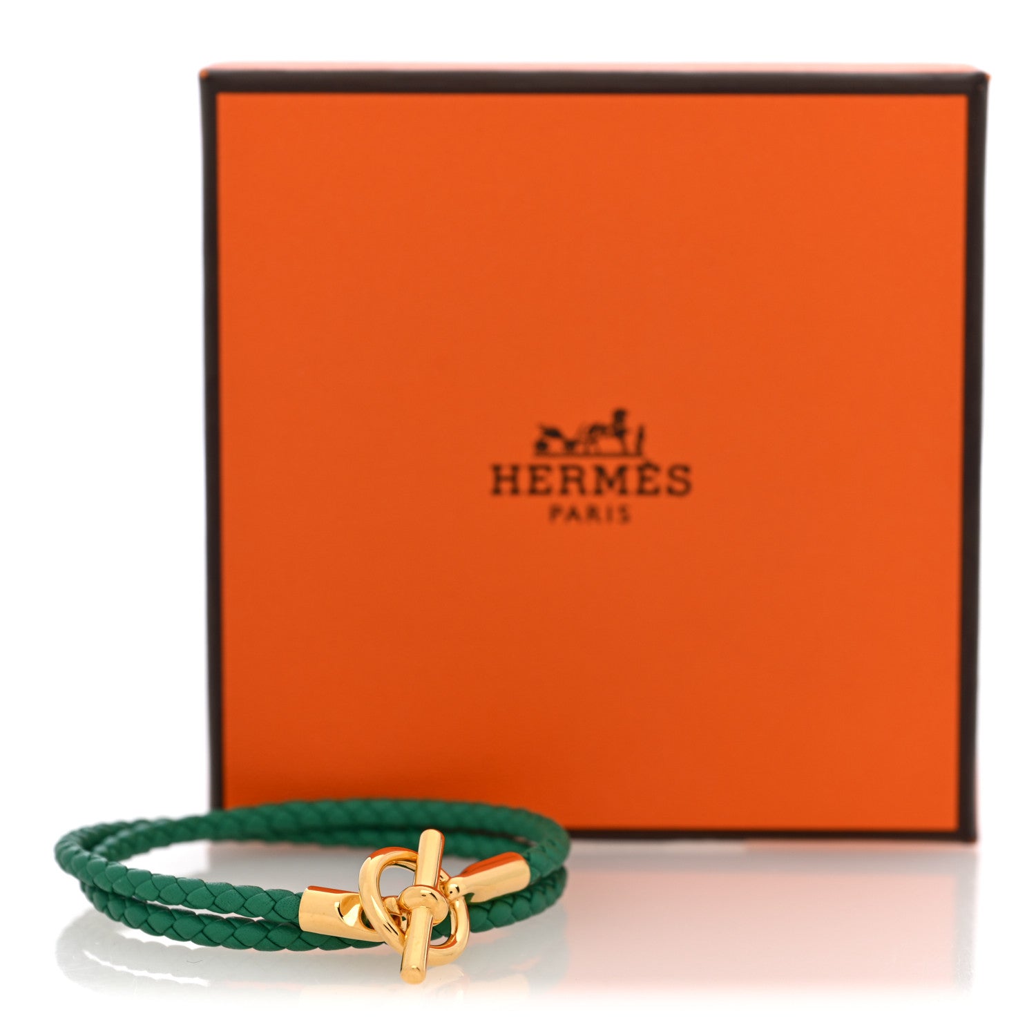 Hermes Swift Glenan Double Tour Bracelet T2 Bambou 5 of 5