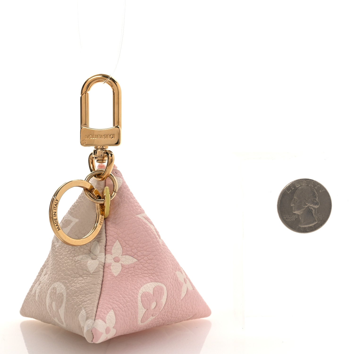 Louis Vuitton Monogram Berlingot Key Pouch Rose Beige 2 of 4