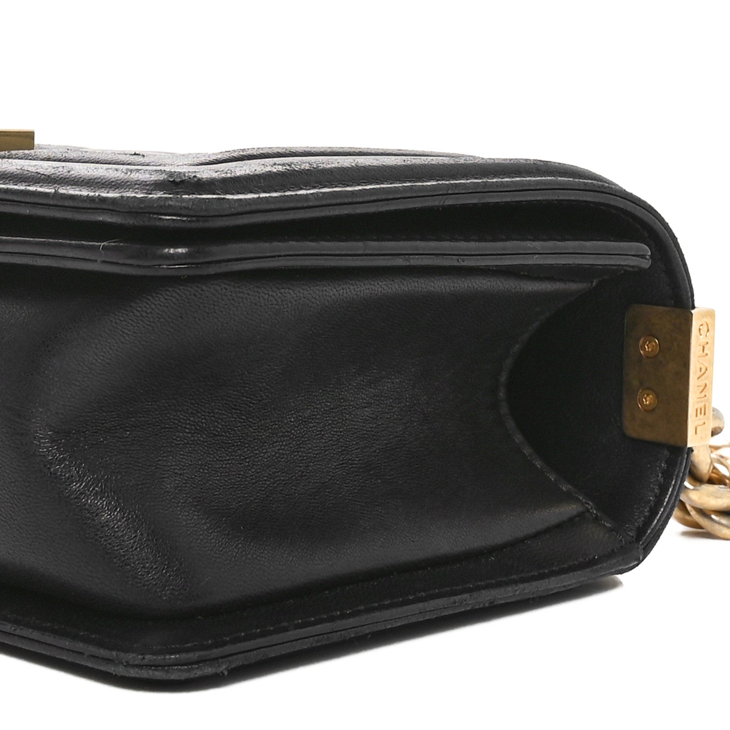 Chanel Lambskin Quilted Small Boy Flap Black 10 of 10