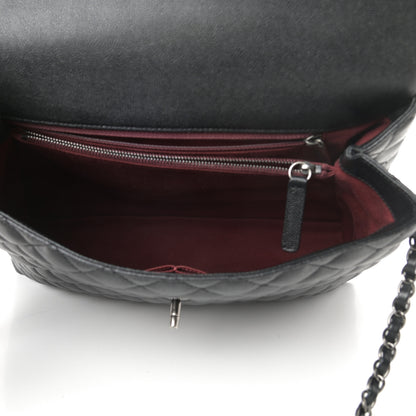 Chanel Caviar Quilted Large Coco Handle Flap Black 5 of 11