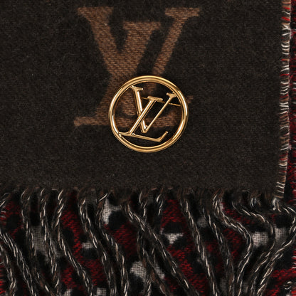Louis Vuitton Cashmere Monogram Mini Reykjavik Scarf Brown 4 of 4