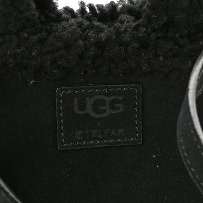 Telfar X UGG Suede Shearling Small Shopping Bag Black 8 of 12
