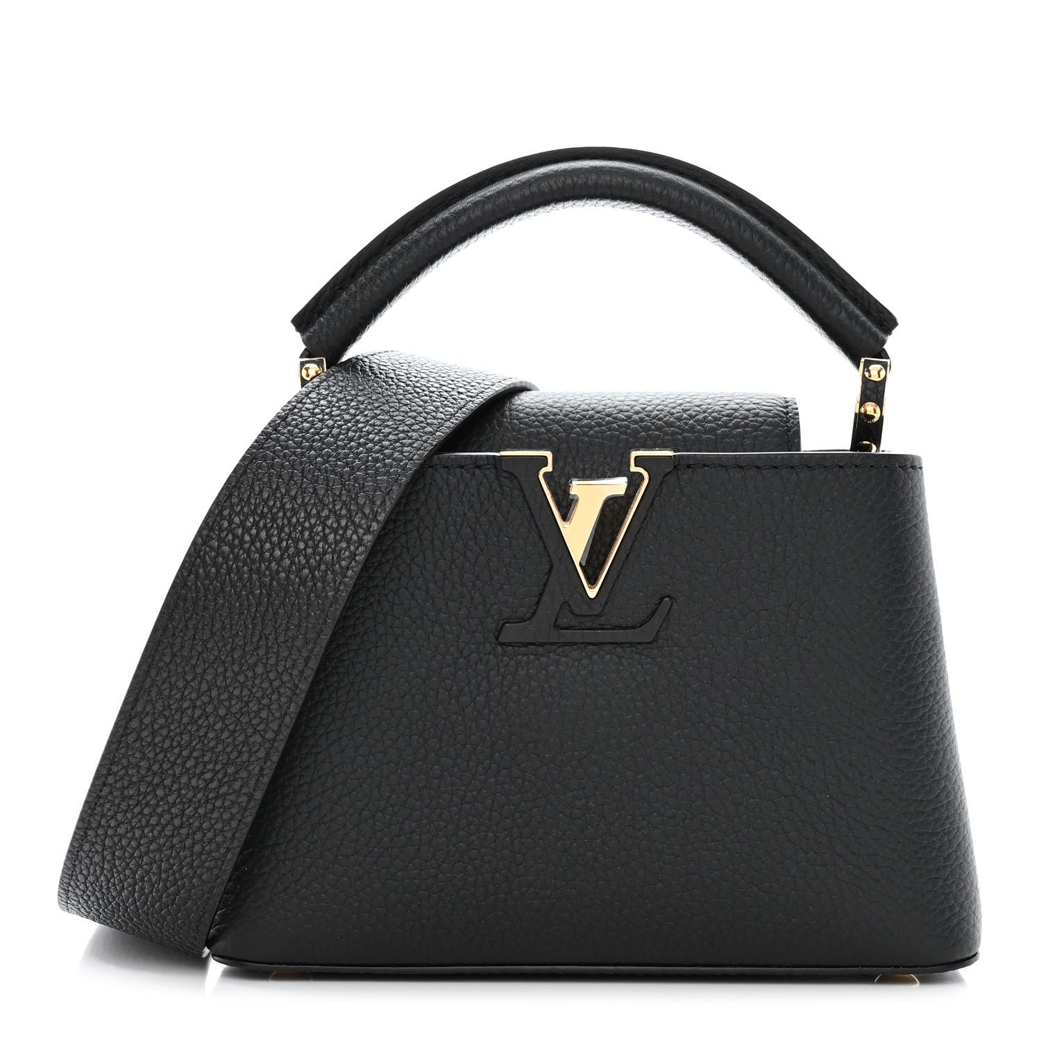 Louis Vuitton Taurillon Mini Capucines Black 1 of 10