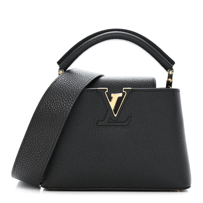 Louis Vuitton Taurillon Mini Capucines Black 1 of 10