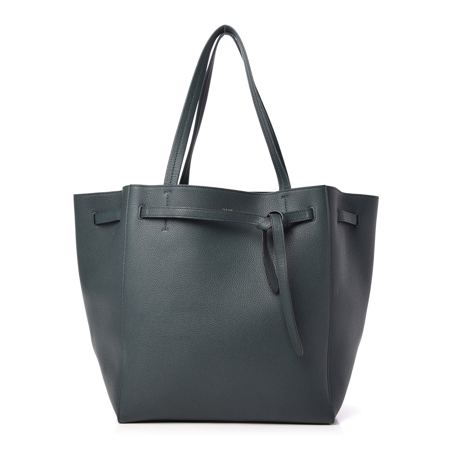 Celine Soft Grained Calfskin Small Belt Cabas Phantom Amazone 1 of 9