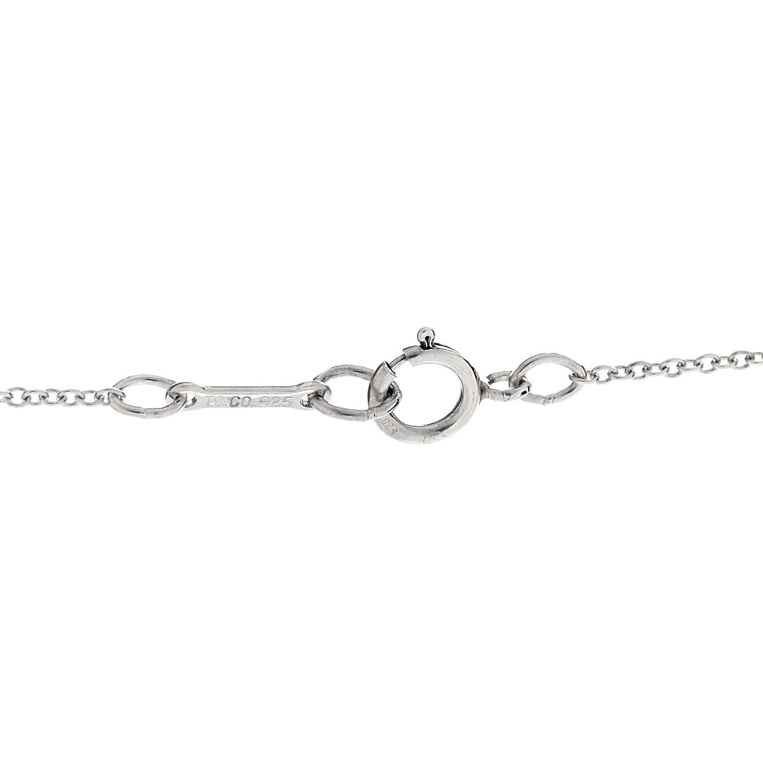 Tiffany Sterling Silver Paloma Picasso Loving Heart Pendant Necklace 4 of 5
