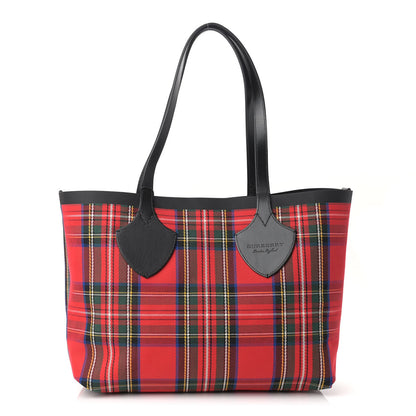 Burberry Vintage Check Medium The Giant Reversible Tote Antique Yellow Bright Red 4 of 16