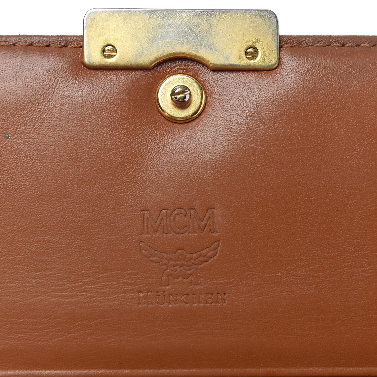 MCM Visetos Continental Flap Wallet Cognac 6 of 6