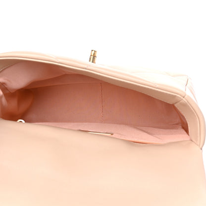 Chanel Lambskin Quilted Medium Chanel 19 Flap Light Beige 5 of 9