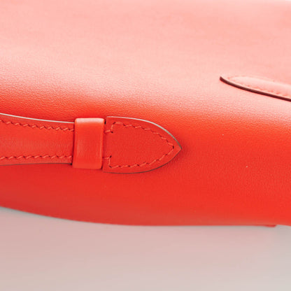 Hermes Swift Kelly Cut Clutch Pochette Capucine 4 of 14