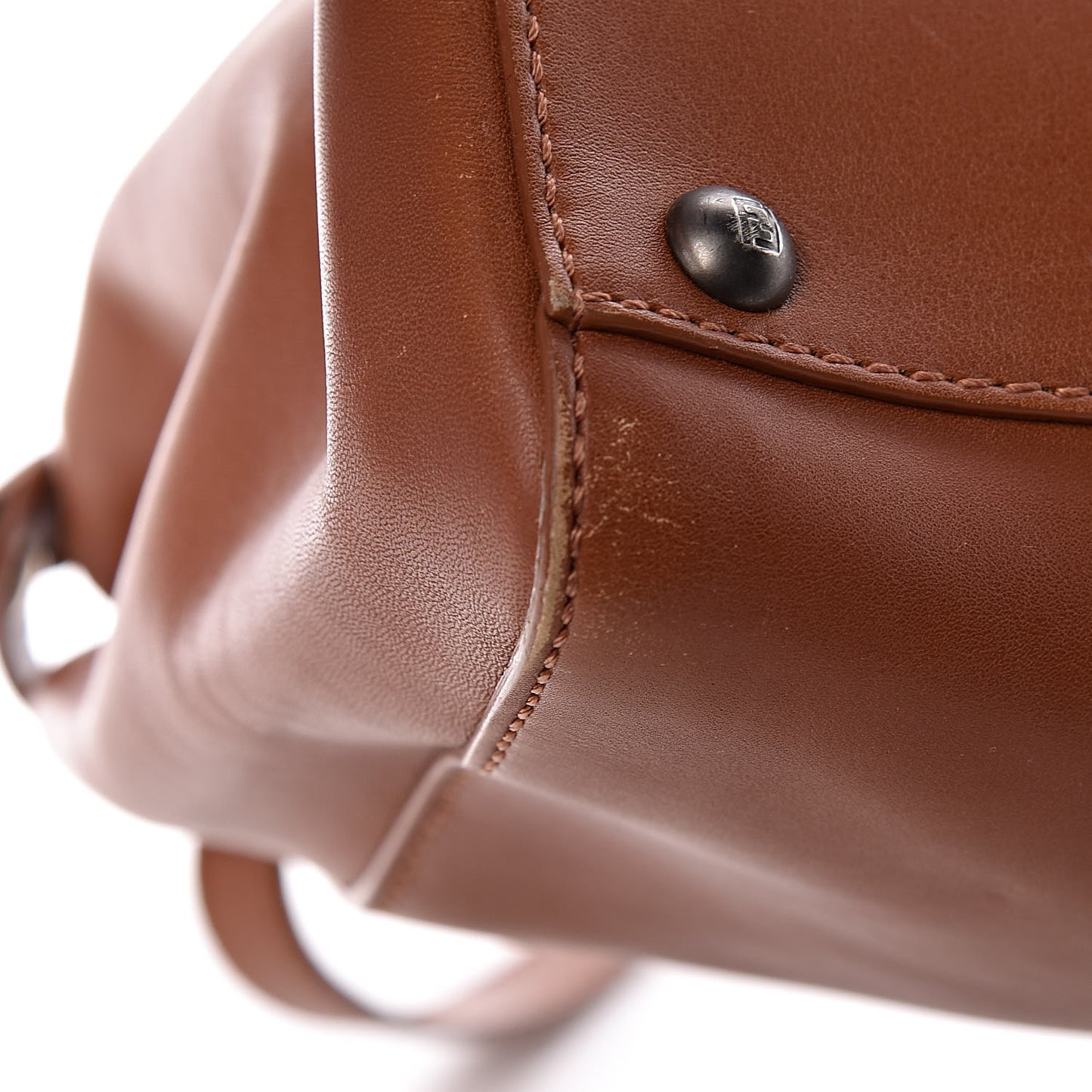 Vitello Suede Medium Peekaboo Iconic Satchel Cuoio Rame Moro