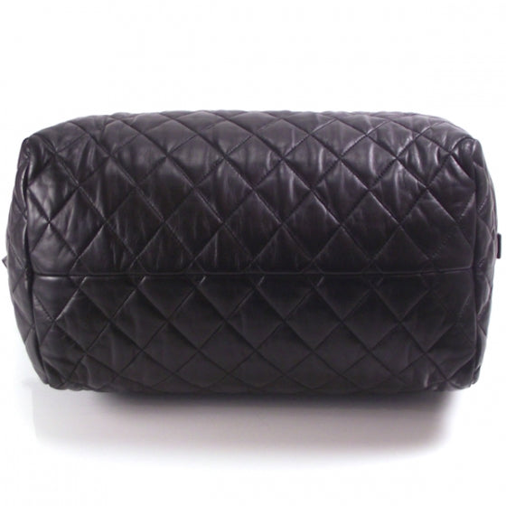 Lambskin Coco Cocoon Bowler Black