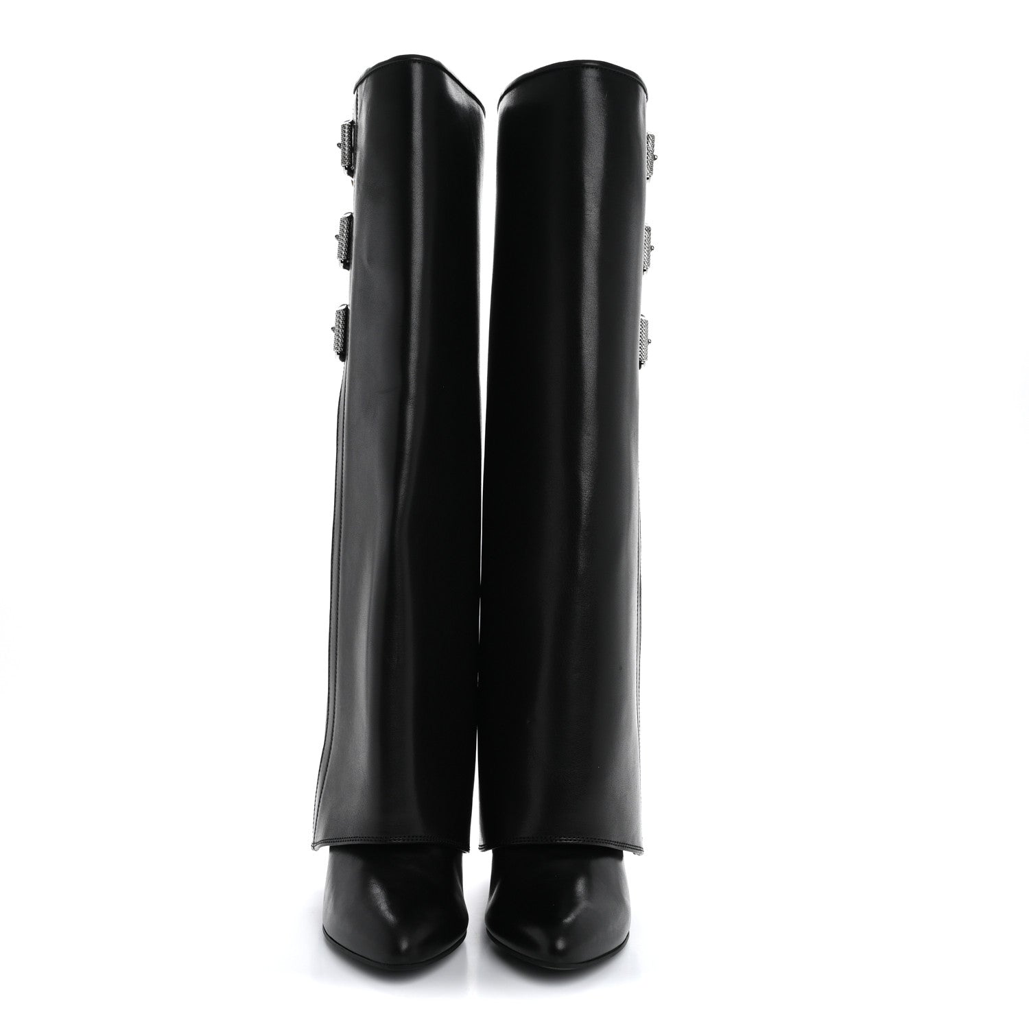 Givenchy Calfskin Shark Buckle Pant Boots 39 Black 2 of 7