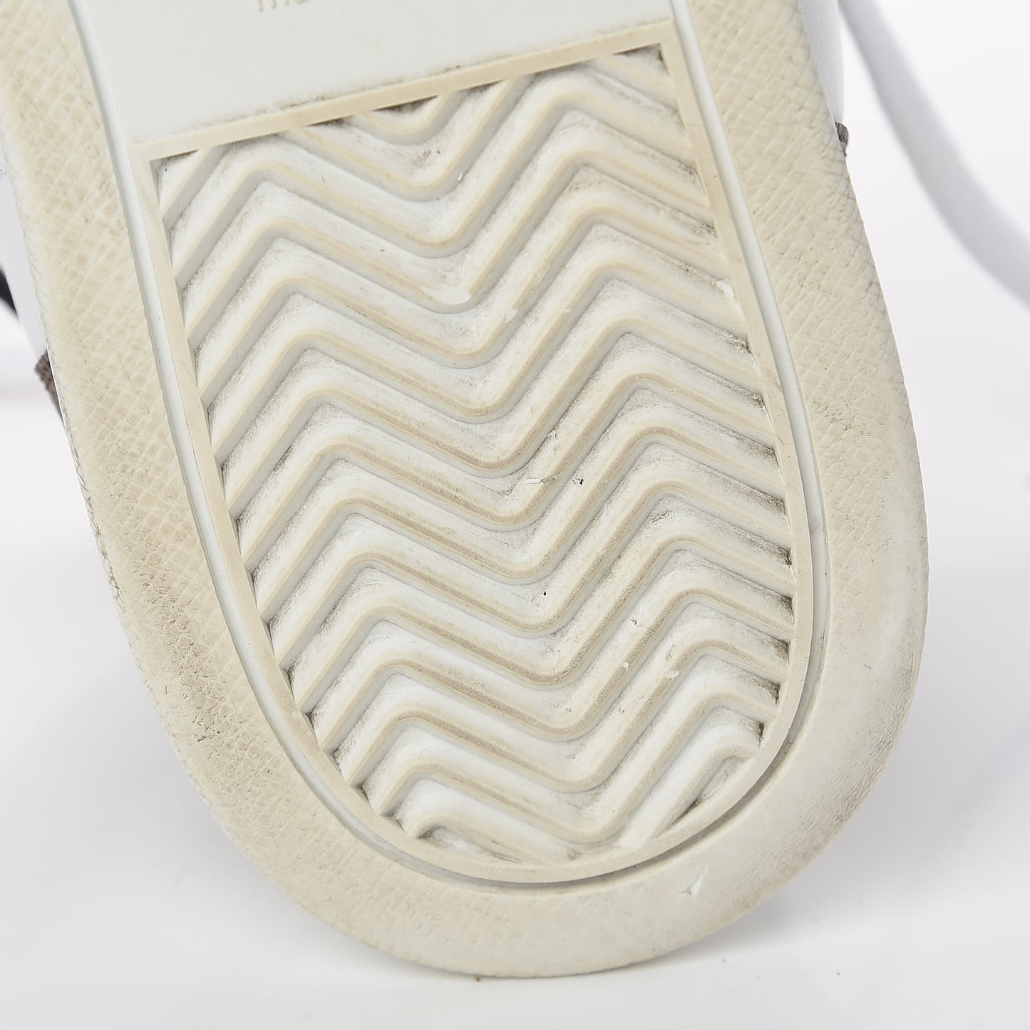 Calfskin Monogram Rivoli High Top Sneakers 10 White