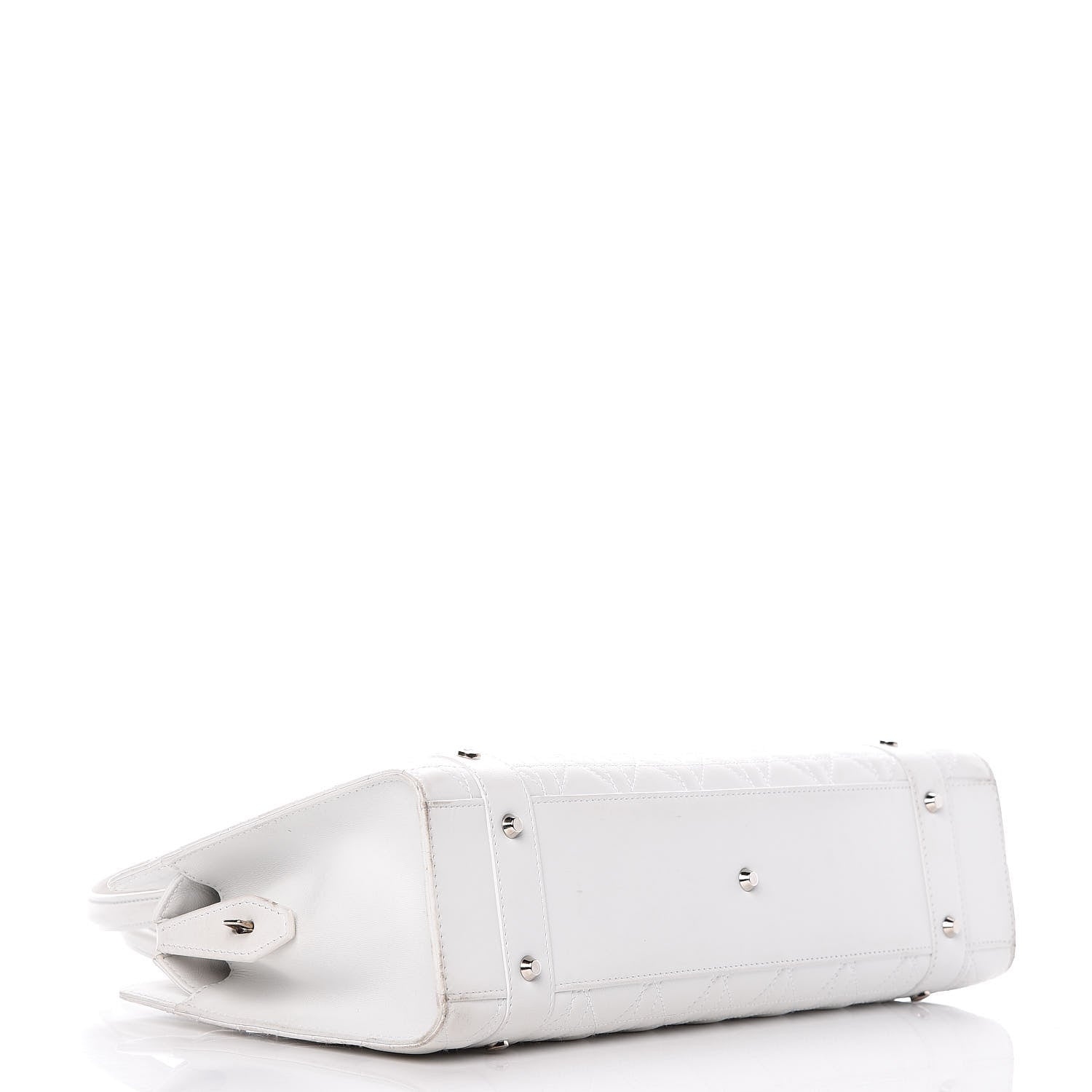 Christian Dior Lambskin Cannage Soft Lady Dior East West White 4 of 20