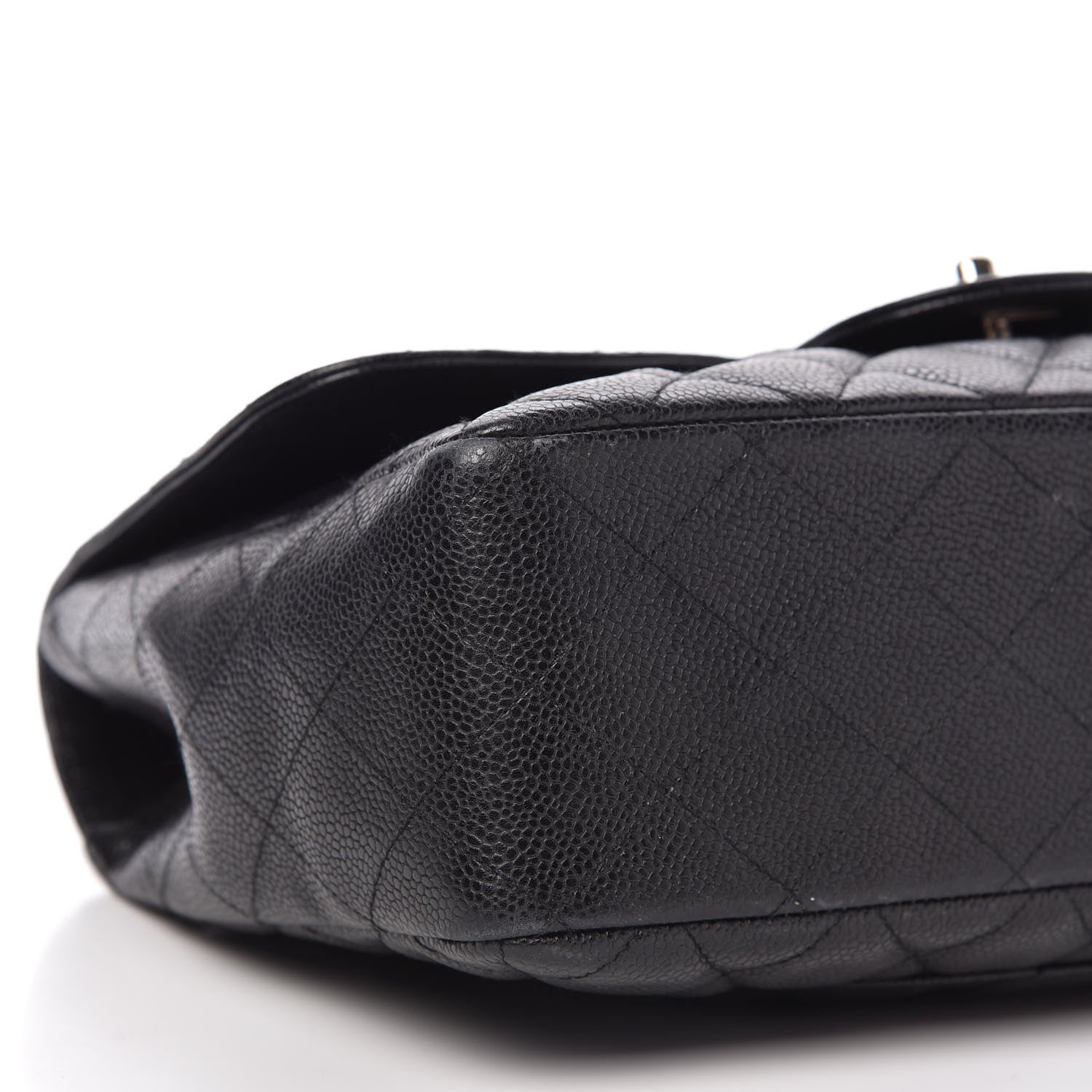 Chanel Caviar Quilted Jumbo Single Flap Black 7 of 11