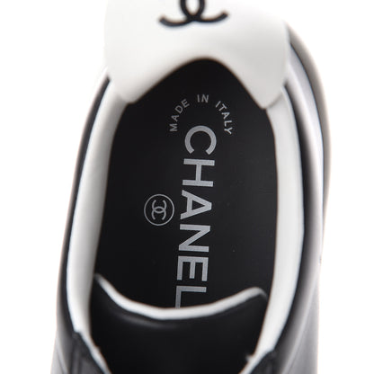 Chanel Calfskin CC Womens Sneakers 36 Black 5 of 7