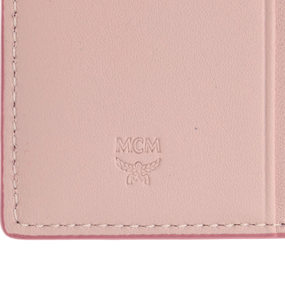 MCM Visetos Original Mini Chain Wallet Light Pink 6 of 11