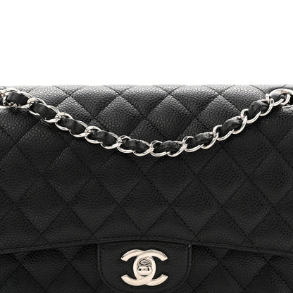 Chanel Caviar Quilted Medium Double Flap Black 8 of 10