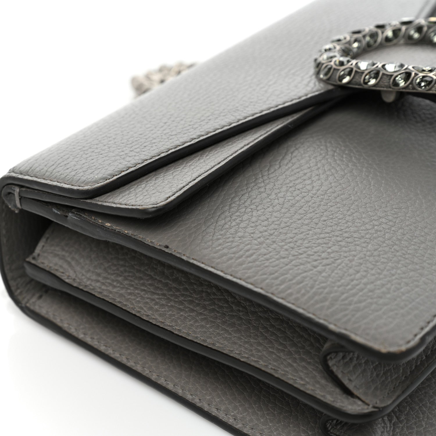 Gucci Pebbled Calfskin Small Dionysus Shoulder Bag Dusty Grey 16 of 22