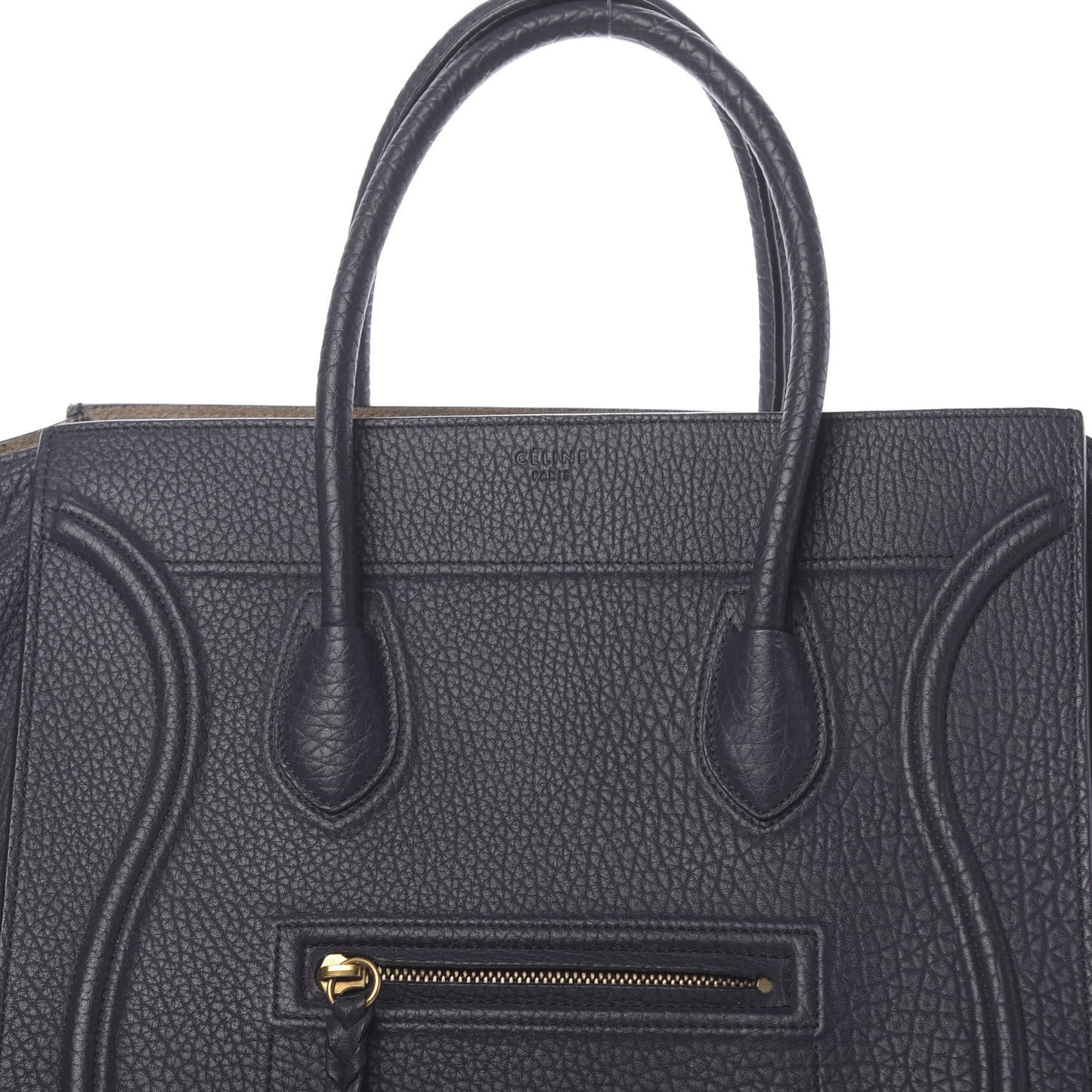Bullhide Calfskin Medium Phantom Luggage Navy Blue