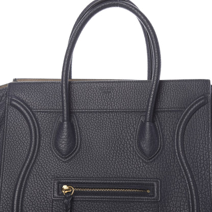 Celine Bullhide Calfskin Medium Phantom Luggage Navy Blue 8 of 10