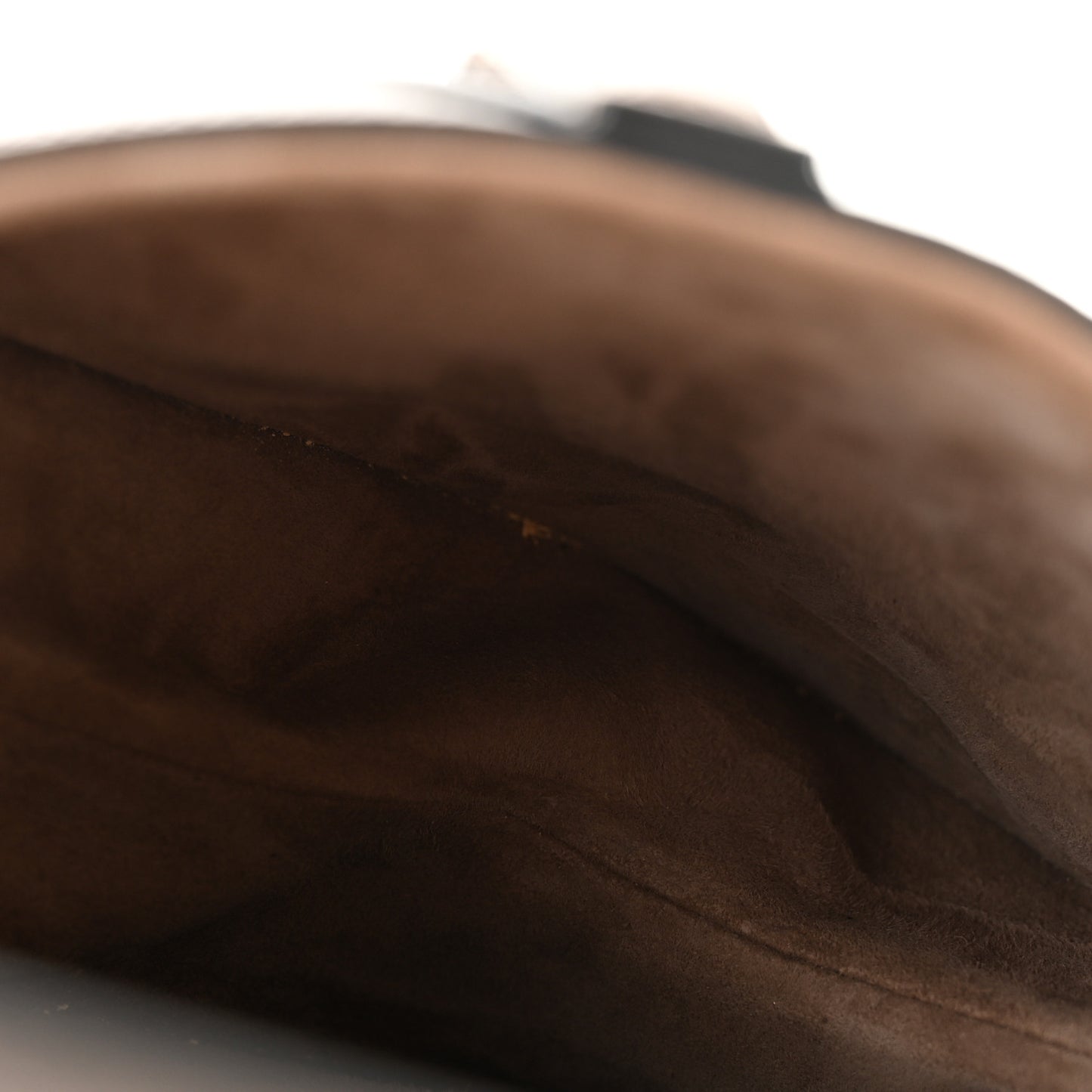 Grained Calfskin Saddle Bag Warm Taupe