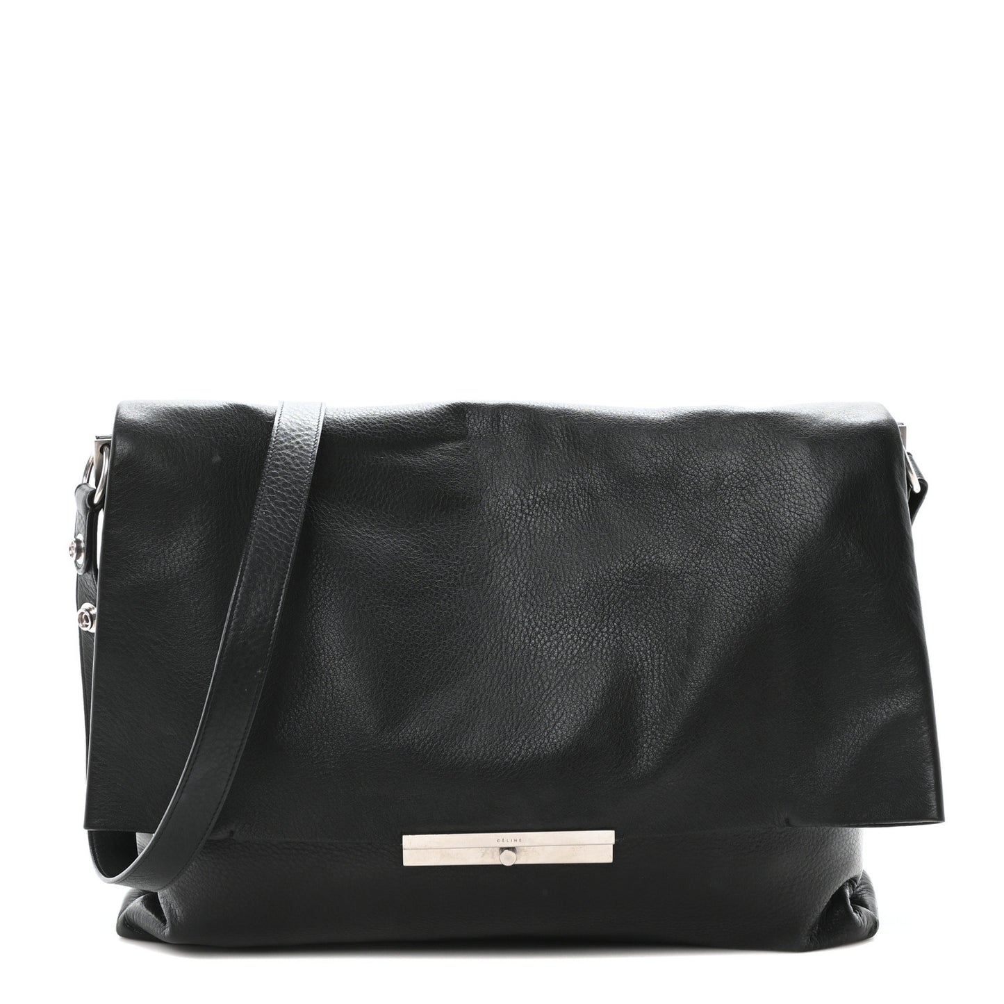 Smooth Calfskin Blade Flap Black